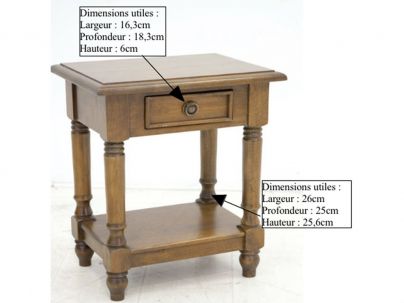 Chevet Venise en hévéa massif de qualité. Meuble en bois massif pour la chambre. Le Monde du Lit