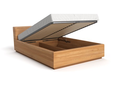 Lit coffre en chêne massif FSC