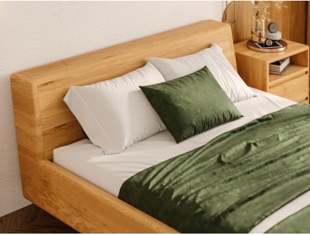 Lit en chêne massif FSC