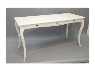 Bureau Florencia en hevea massif de qualité. Fabrication artisanale.