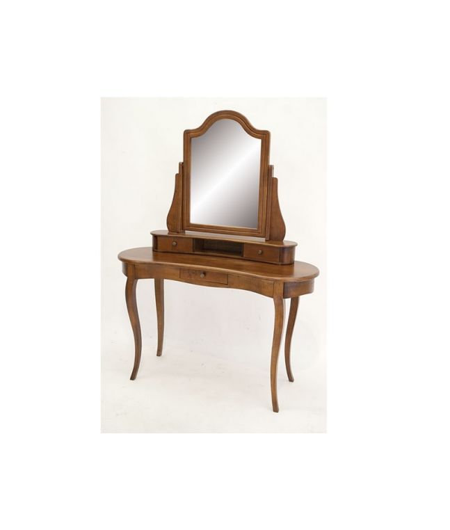 Coiffeuse Florencia en hevea massif de qualité. Meuble pour la chambre. Le Monde du Lit