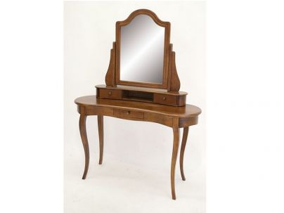 Coiffeuse Florencia en hevea massif de qualité. Meuble pour la chambre. Le Monde du Lit