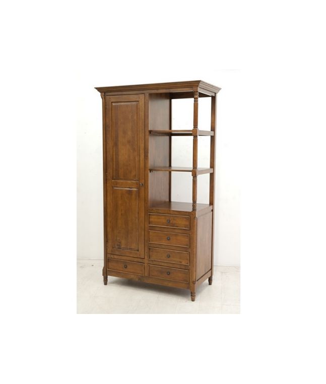 Armoire Venise en hevea massif de qualité. Meuble en bois massif pour la chambre. Le Monde du Lit