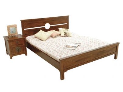 Lit Yala2 en hevea massif de qualité. Meuble en bois massif pour la chambre. Le Monde du Lit