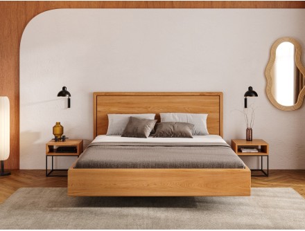 Lit en chêne massif FSC