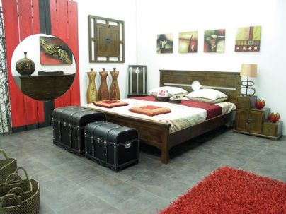 Commode Yala3 en hevea massif de qualité. Meuble en bois massif pour la chambre. Le Monde du Lit