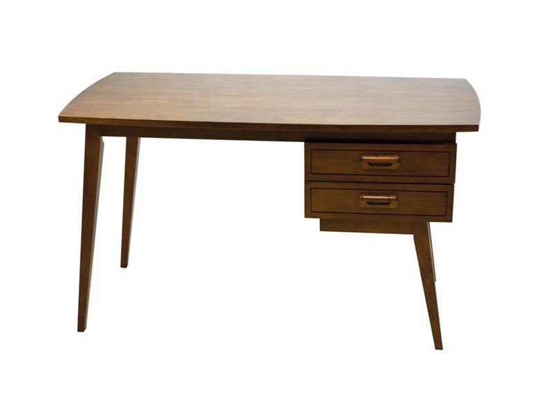 Bureau en hévéa massif Vintage