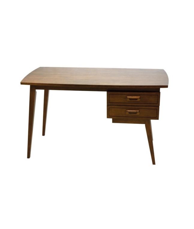 Bureau Vintage en hevea massif de qualité. Fabrication artisanale.