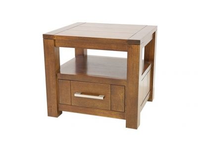 Chevet Thaman en hévéa massif de qualité. Meuble en bois massif pour la chambre. Le Monde du Lit