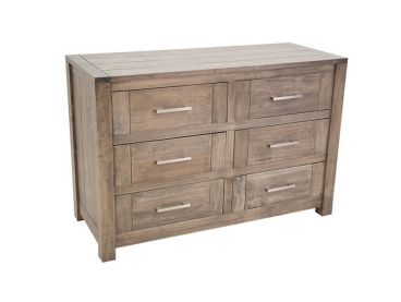 Commode Thaman 120 cm en bois d'hévéa massif