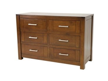 Commode Thaman 6 tiroirs en bois massif