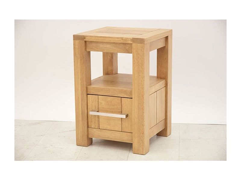 Chevet en hévéa massif Thaman 2