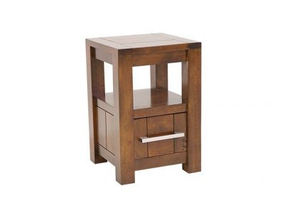 Chevet Thaman2 en hévéa massif de qualité. Meuble en bois massif pour la chambre. Le Monde du Lit