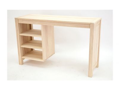 Bureau Thaman en hevea massif de qualité. Fabrication artisanale.