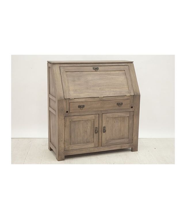 Secrétaire Bangkok en hevea massif de qualité. Fabrication artisanale.