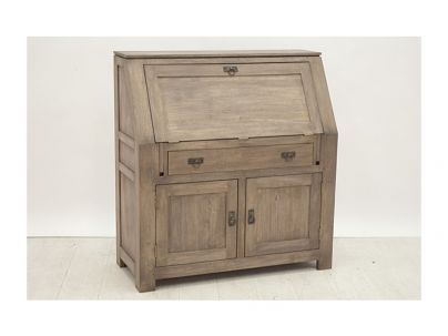 Secrétaire Bangkok en hevea massif de qualité. Fabrication artisanale.