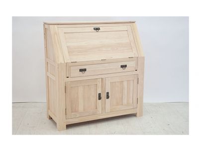 Secrétaire Bangkok en hevea massif de qualité. Fabrication artisanale.