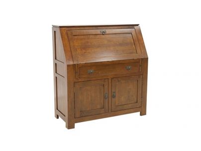 Secrétaire Bangkok en hevea massif de qualité. Fabrication artisanale.