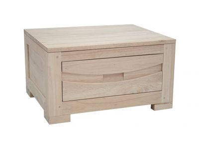 Chevet Phuket2 en hévéa massif de qualité. Meuble en bois massif pour la chambre. Le Monde du Lit