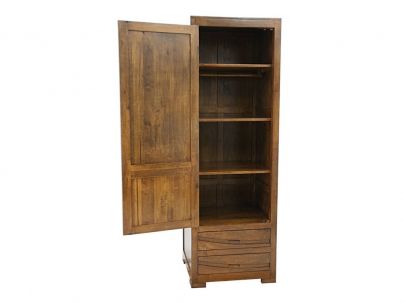 Penderie Phuket en hevea massif de qualité. Fabrication artisanale.