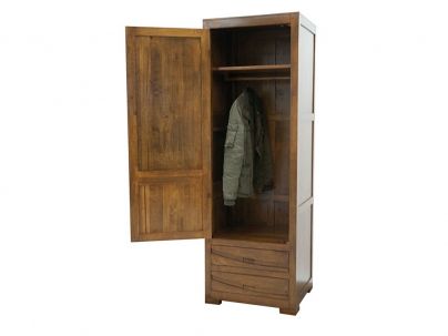 Penderie Phuket en hevea massif de qualité. Fabrication artisanale.