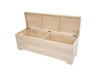 Coffre Phuket en hevea massif de qualité. Fabrication artisanale.