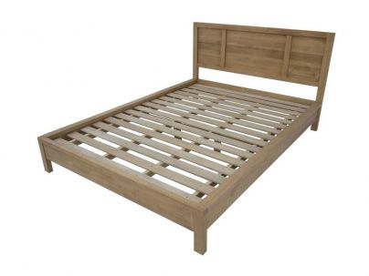 Lit Thaman3 en hevea massif de qualité. Meuble en bois massif pour la chambre. Le Monde du Lit