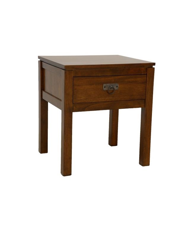 Chevet Bangkok 3 en hevea massif de qualité. Fabrication artisanale.