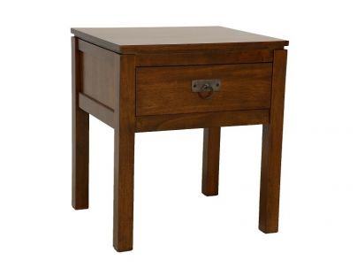 Chevet Bangkok 3 en hevea massif de qualité. Fabrication artisanale.