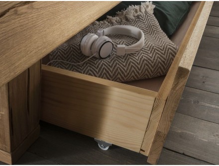 Set de 2 tioirs pour Lit Arthur en epicea massif haut de gamme, meuble pour la chambre. Le Monde du Lit