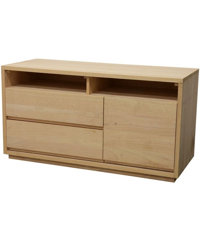 Commode Europa 5 en hevea massif de qualité. Fabrication artisanale.