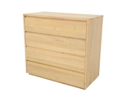 Commode Europa en hevea massif de qualité. Fabrication artisanale.