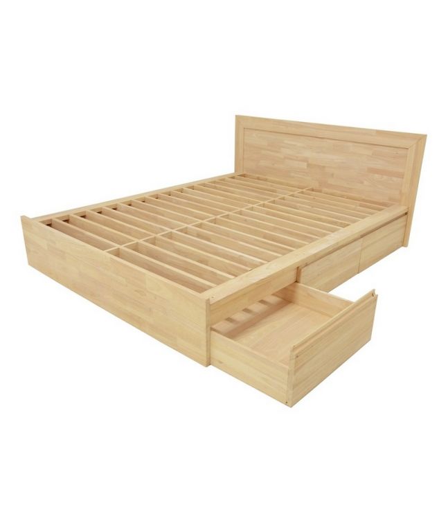 Lit Europa en bois massif 140x190, 160x200, 180x200 cm