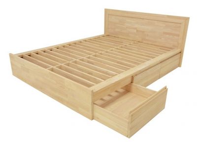 Lit Europa en bois massif 140x190, 160x200, 180x200 cm