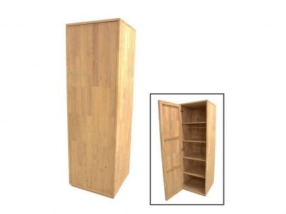 Armoire Europa 4 en hevea massif de qualité. Fabrication artisanale.