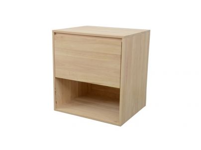 Chevet Europa 2 en hévéa massif de qualité. Fabrication artisanale.