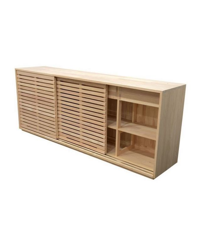 Commode Arbora 2 en hevea massif de qualité. Fabrication artisanale.