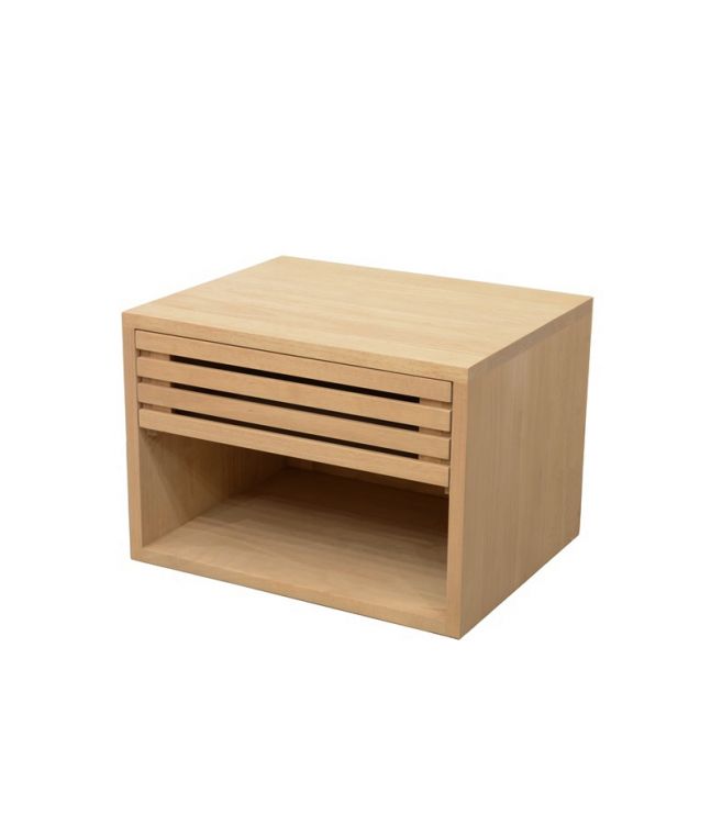 Chevet Arbora en hévéa massif de qualité. Fabrication artisanale.