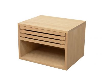 Chevet Arbora en hévéa massif de qualité. Fabrication artisanale.