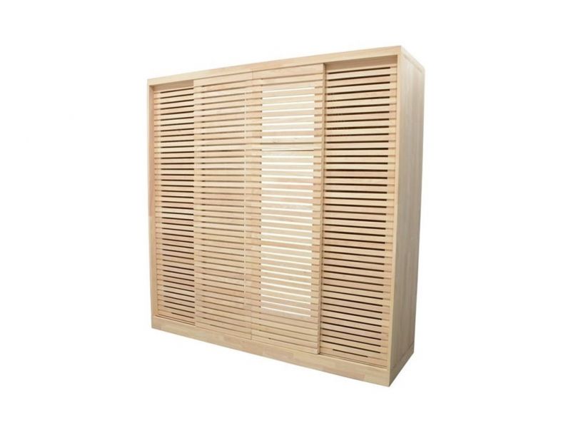 Armoire en hévéa massif Arbora