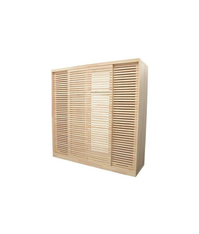 Armoire Arbora en hevea massif de qualité. Fabrication artisanale.