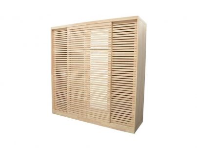 Armoire Arbora en hevea massif de qualité. Fabrication artisanale.