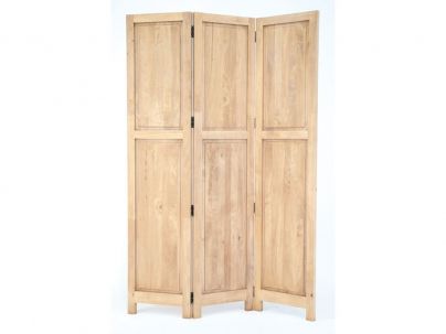 Paravent Campagne 2 en hevea massif de qualité. Fabrication artisanale