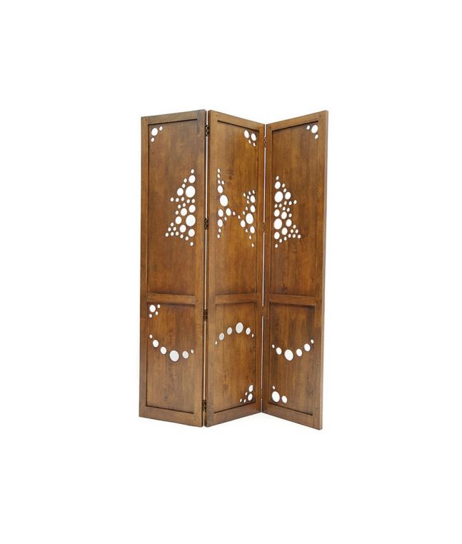 Paravent Ranong en hevea massif de qualité. Fabrication artisanale.