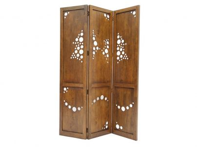 Paravent Ranong en hevea massif de qualité. Fabrication artisanale.