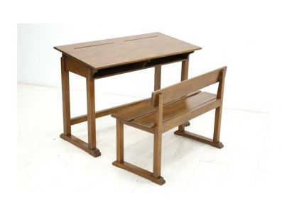 Bureau écolier Rayong en hevea massif. Meuble de qualité. Lotuséa