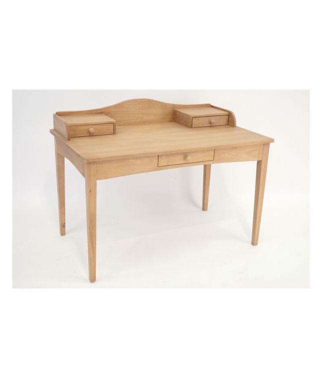 Bureau enfant Rayong en hevea 100% massif. Meuble de qualité.