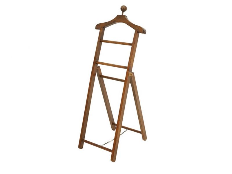 Valet Rayong en hevea massif de qualité. Fabrication artisanale.