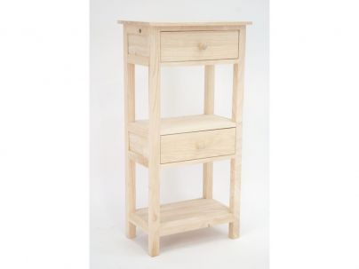 Chevet Country 5 en hévéa massif de qualité. Fabrication artisanale.