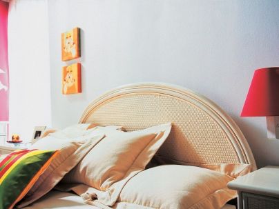 Lit Almansa en rotin haut de gamme, meuble pour la chambre à coucher. Le Monde du Lit